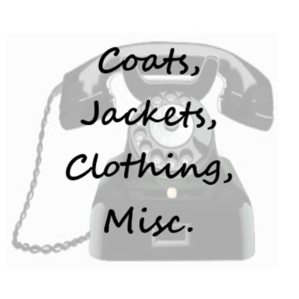 Clothing, Coats, Jackets, Misc.